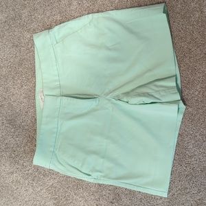 LOFT sea green shorts, size 2